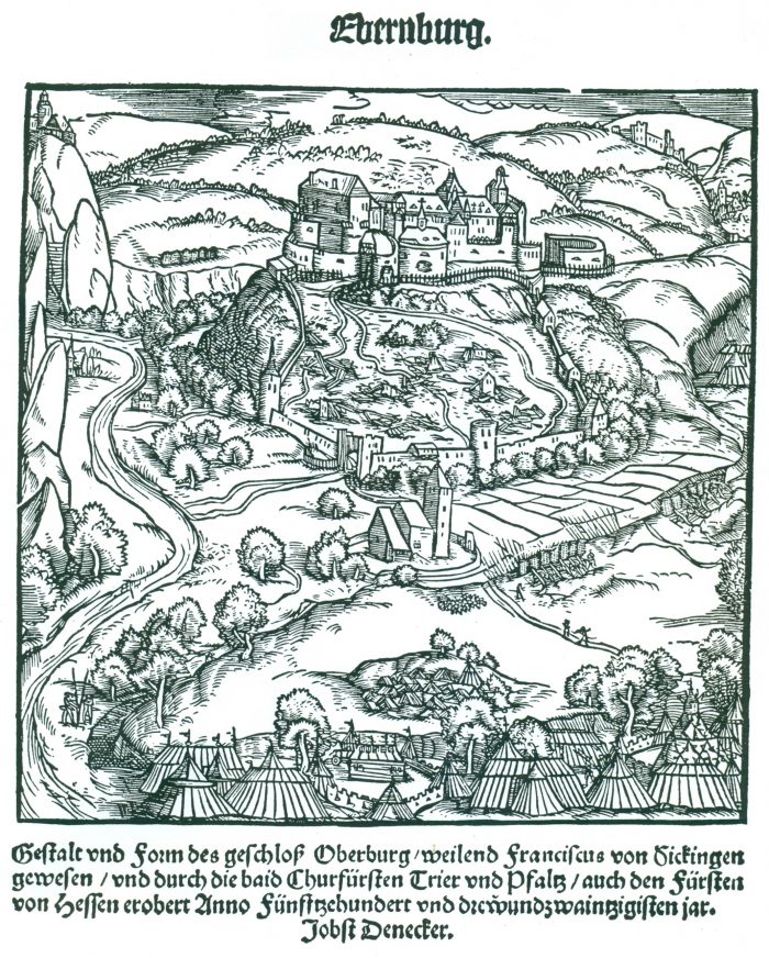 Belagerung der Ebernburg 1523 – Holzschnitt von Jobst Denecker